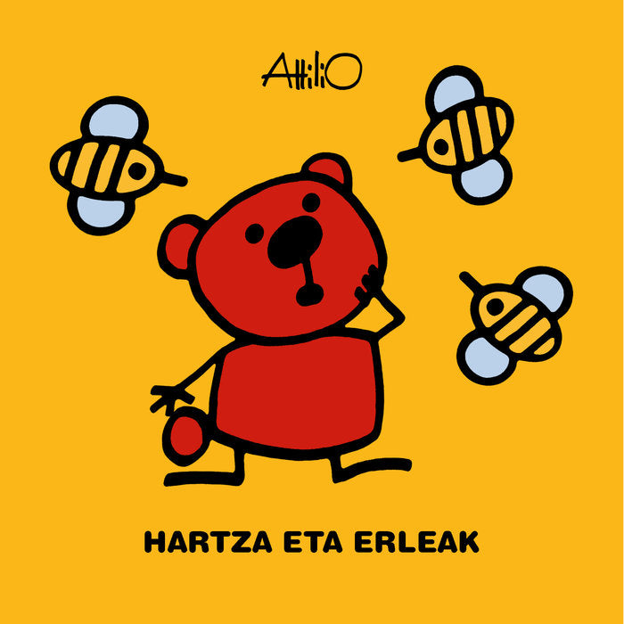 HARTZA ETA ERLEAK (título en cast. Osito y las abejas), de Attilio | portada del libro