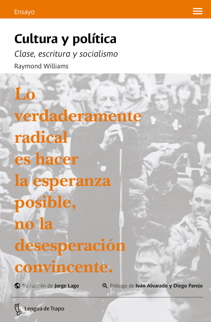 CULTURA Y POLITICA, de WILLIAMS, RAYMOND | portada del libro