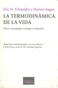 La termodinámica de la vida, de Sagan | portada del libro