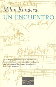 Un encuentro, de Kundera, Milan | portada del libro