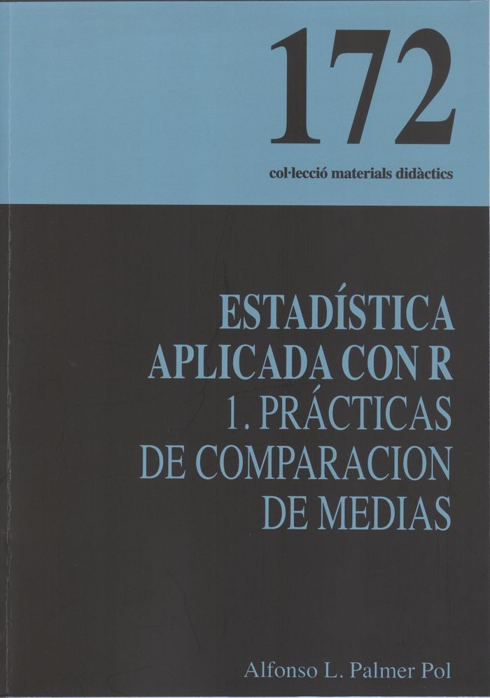 ESTADISTICA APLICADA CON R, de PALMER POL, ALFONSO LUIS | portada del libro