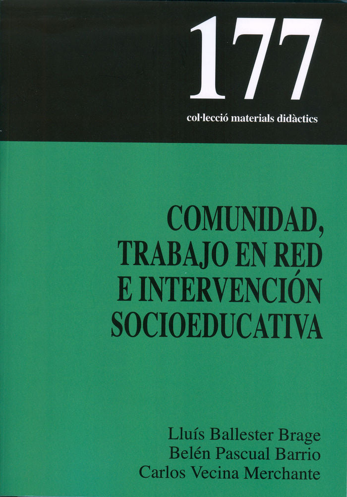 Comunidad, trabajo en red e intervención socioeducativa, de Ballester Brage, Lluís | portada del libro