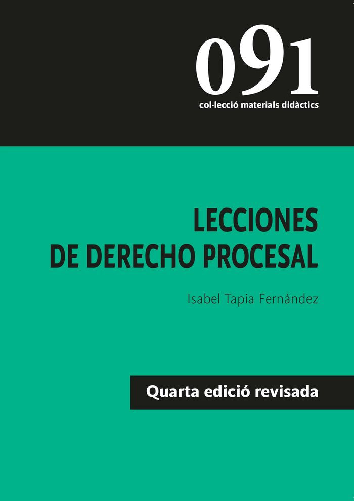 Lecciones de derecho procesal, de Tapia Fernández, Isabel | portada del libro