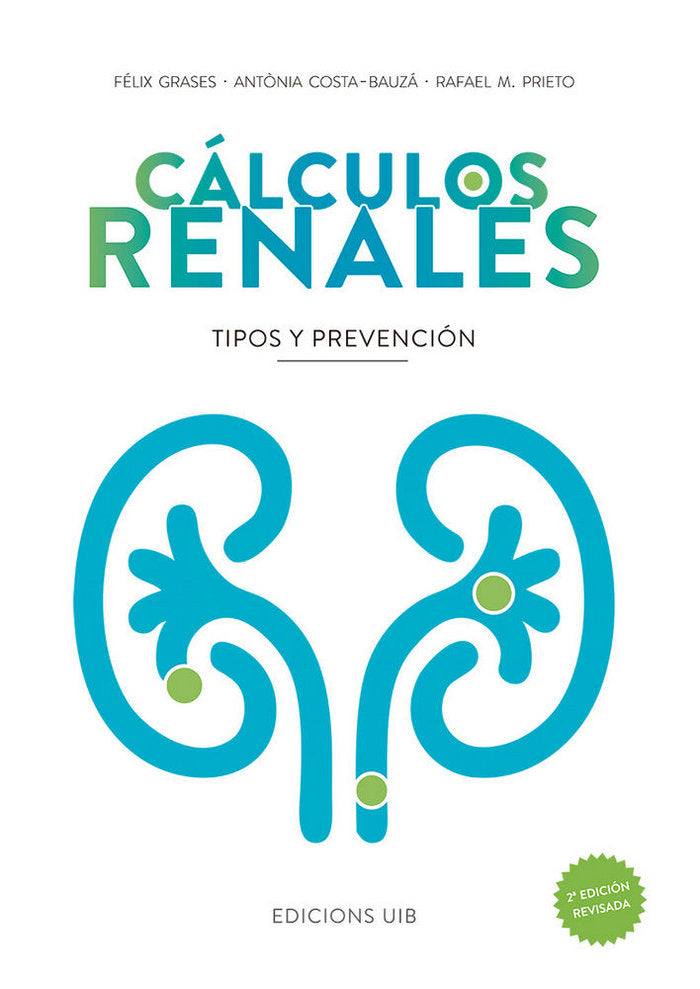 Cálculos renales, de Grases Freixedas | portada del libro