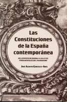 Las Constituciones de la España contemporánea, de González-Ares | portada del libro