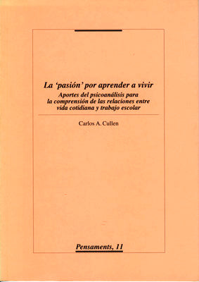 La "pasión" por aprender a vivir., de Cullen | portada del libro