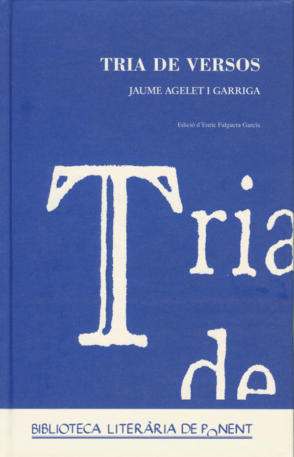 Tria de versos., de Falguera Garcia | portada del libro