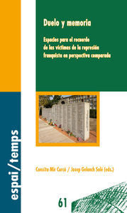 Duelo y memoria., de Mir Curcó, Conxita | portada del libro