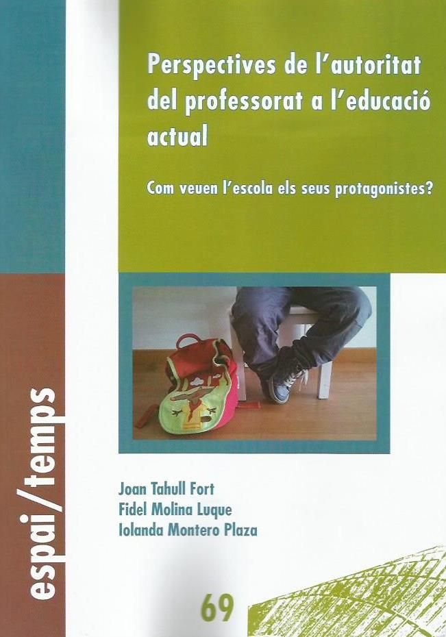 Perspectives de l'autoritat del professorat a l'educació actual., de Tahull Fort, Joan | portada del libro