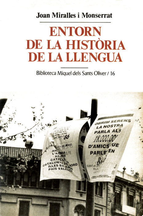 Entorn de la història de la llengua, de Miralles i Montserrat | portada del libro