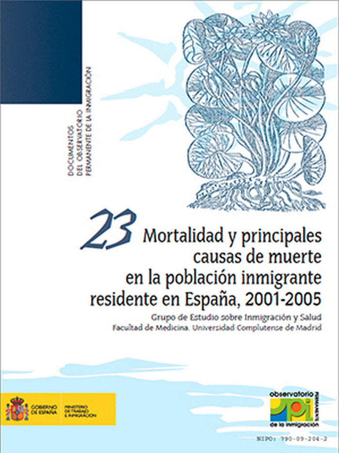 Mortalidad y principales causas de muerte en la población inmigrante residente en España, 2001-2005, de UNIVERSIDAD COMPLUTEN