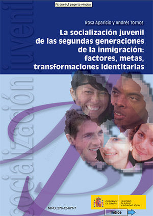 La socialización juvenil de las segundas generaciones de la inmigración: factores, metas, transforma, de Aparicio Gómez, Rosa