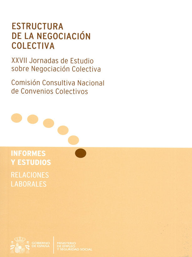 Estructura de la negociación colectiva., de Cruz Villalón, Jesús | portada del libro