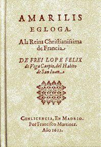 Amarilis. Égloga, de Vega Carpio | portada del libro