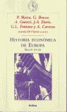 Historia económica de Europa, S. XV-XX, de MASSA#BRACO#GUENZI#DAVIS | portada del libro