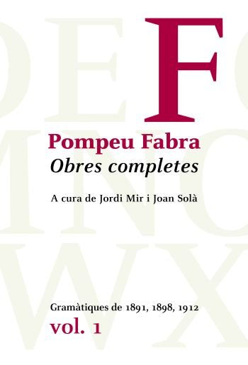 Obres completes de Pompeu Fabra, 1, de Pompeu Fabra | portada del libro