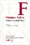 Obres completes de Pompeu Fabra, 3, de Pompeu Fabra | portada del libro