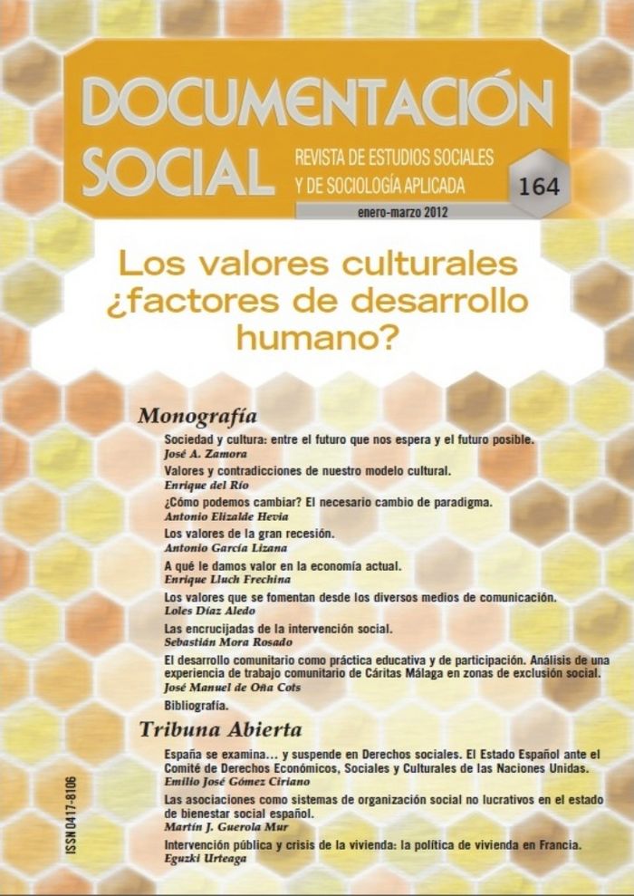 Los valores culturales ¿factores de desarrollo humano?, de Varios autores | portada del libro