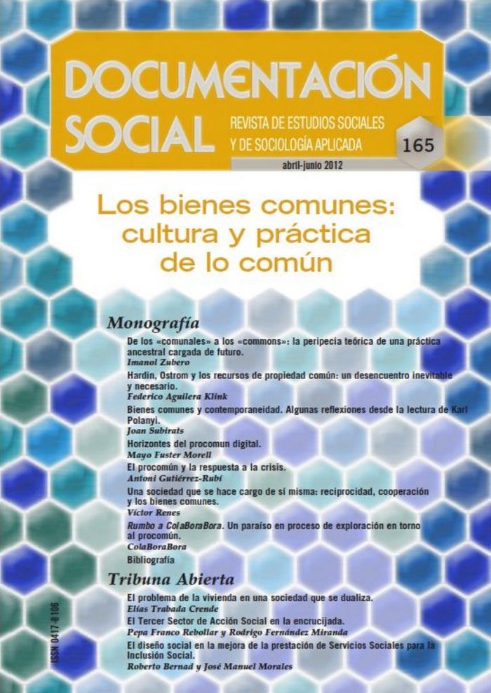 Los bienes comunes: cultura y práctica de lo común, de Varios autores | portada del libro