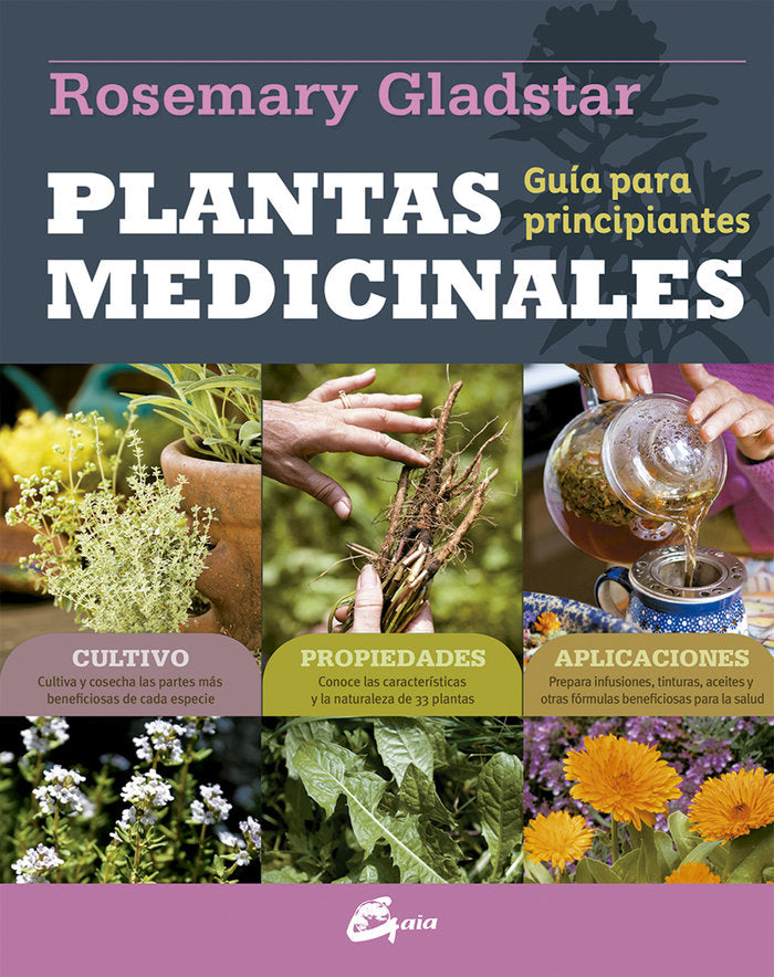 Plantas medicinales, de Gladstar, Rosemary | portada del libro