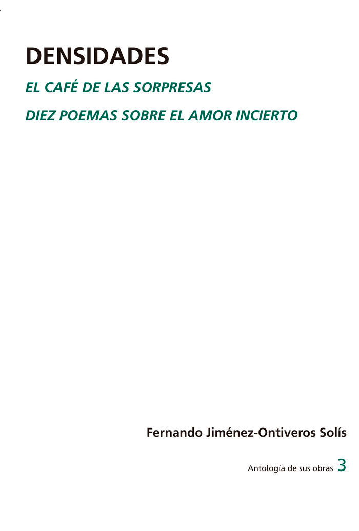 Densidades, de Jiménez-Ontiveros, Fernando | portada del libro