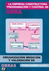 La empresa constructora, programación y control de obra, de Barber Lloret | portada del libro