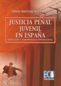 La justicia penal juvenil en España: legislación y jurisprudencia constitucional, de Montero Hernanz, Tomás | portada del lib
