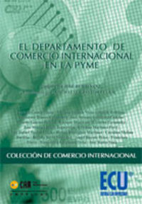 El Departamento de Comercio Internacional en la PYME, de Pastor Lluch, José Rafael | portada del libro