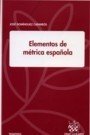 Elementos de métrica española, de José Domínguez Caparrós | portada del libro
