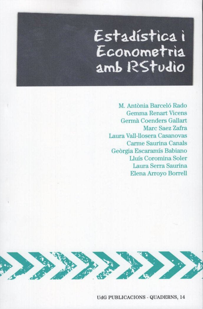 ESTADISTICA I ECONOMETRIA AMB RSTUDIO, de DIVERSOS AUTORES | portada del libro