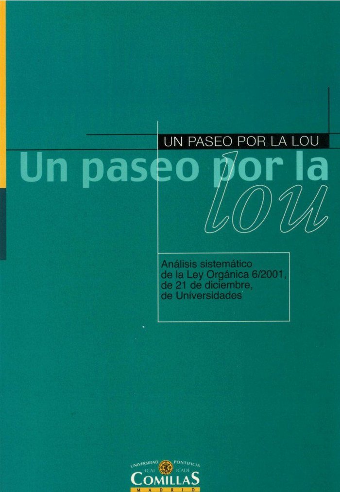Un paseo por la LOU, de Varios autores | portada del libro