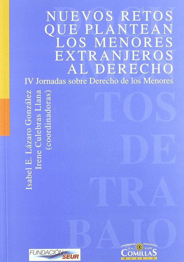 Nuevos retos que plantean los menores extranjeros al derecho, de Adroher Biosca | portada del libro