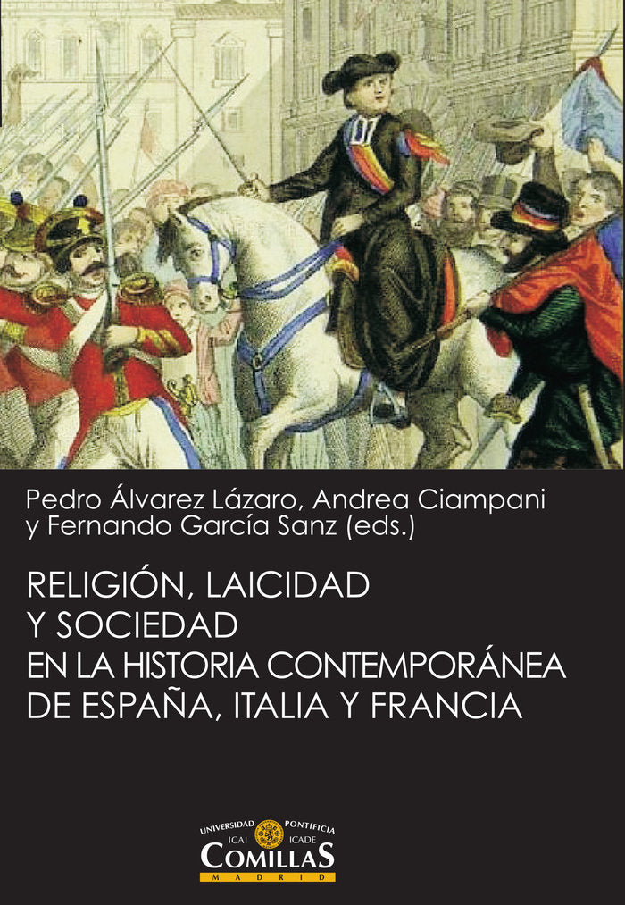 Religión, laicidad y sociedad en la Historia contemporánea de España, Italia y Francia, de Varios autores | portada del libro