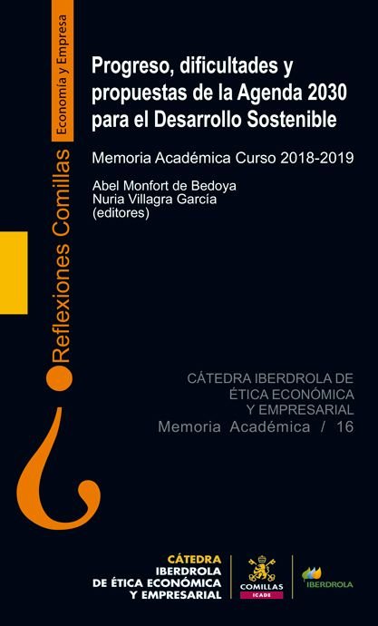 PROGRESO DIFICULTADES Y PROPUESTAS DE LA AGENDA 2030 PARA E | portada del libro