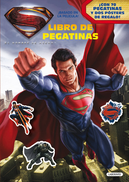 EL HOMBRE DE ACERO: LIBRO DE PEGATINAS | portada del libro