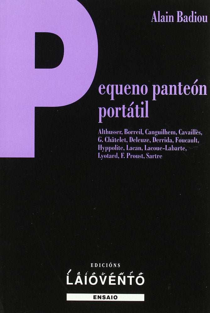 Pequeno panteón portátil, de Badiou, Alain | portada del libro