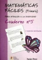 Matemáticas fáciles 5, de Varios autores | portada del libro