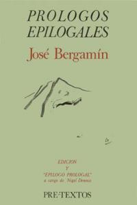 PROLOGOS EPILOGALES PT-62, de Bergamín Gutiérrez | portada del libro