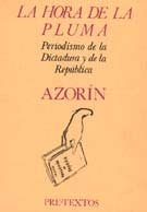 HORA DE LA PLUMA PT-88, de Azorín | portada del libro