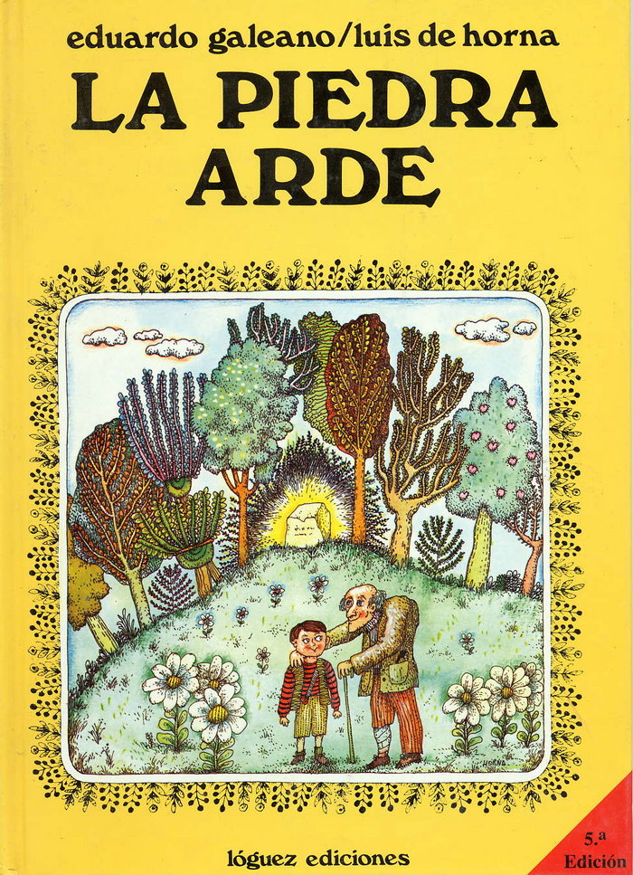 La piedra arde, de Galeano | portada del libro