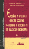 ENSEÑAR Y APRENDER CIENCIAS SOCIALES, GEOGRAFIA E HISTORIA EN LA EDUCACION, de Benejam | portada del libro