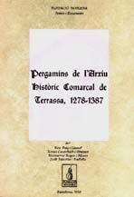 Pergamins de l'Arxiu Històric Comarcal de Terrassa (1279-1387), de Cardellach, Teresa | portada del libro