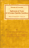 Suplemento al Tesoro de la lengua española castellana, de Covarrubias Orozco, Sebastián de | portada del libro