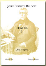 TEATRE EN VALENCIA I, de BERNAT I BALDOVI, JOSEP | portada del libro