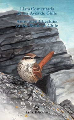 LISTA COMENTADA DE LAS AVES DE CHILE / ANNOTATED CHECKLIST OF THE BIRDS OF CHILE, de MARIN ASPILLAGA | portada del libro