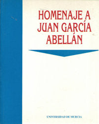 HOMENAJE AL PROFESOR JUAN GARCIA ABELLAN | portada del libro