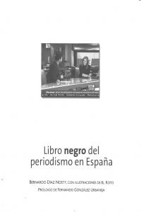 Libro negro del periodismo en España, de DIAZ NOSTY, BERNARDO | portada del libro