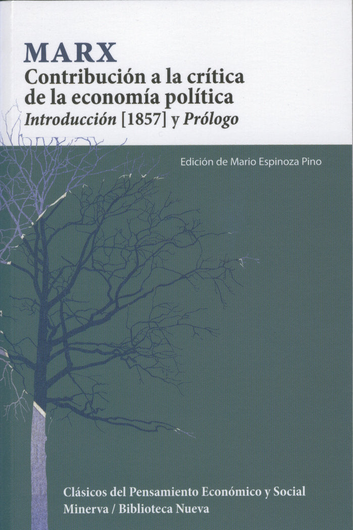 Contribución a la crítica de la economía política, de Marx, Karl | portada del libro