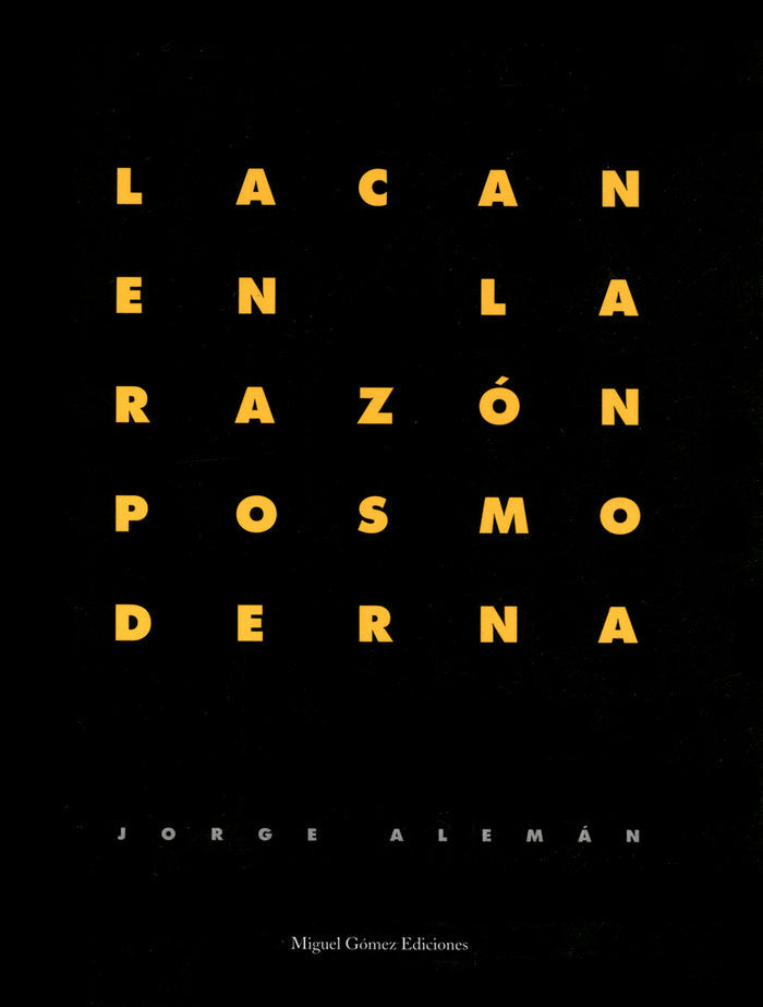 Lacan en la razón posmoderna, de Alemán | portada del libro
