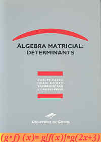 Àlgebra matricial: determinants, de Cassú, Carles | portada del libro